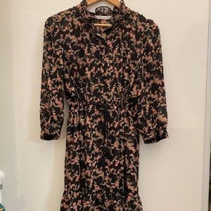 Korean famous flower pattern dress shop RENEEVON see through dress